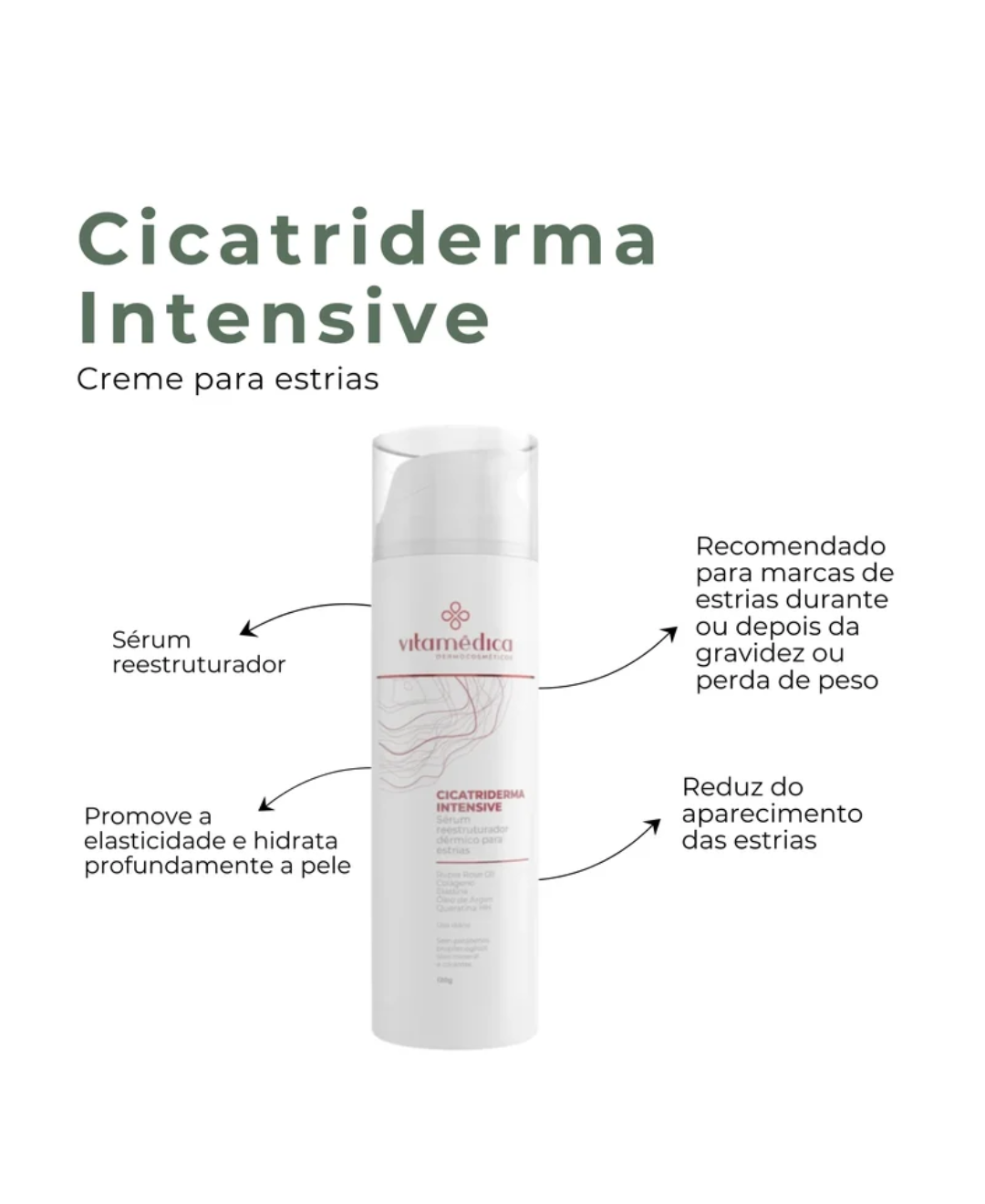 Cicatriderma Intensive - Creme para estrias