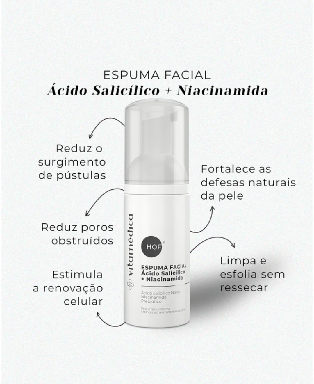 Espuma Facial Ácido Salicílico + Niacinamida